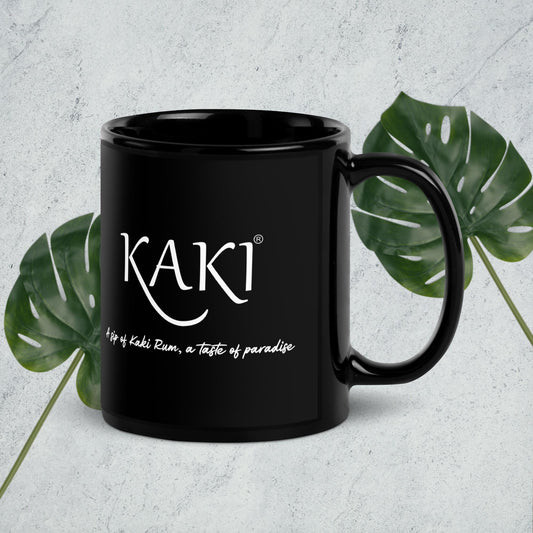 Kaki Black Glossy Mug