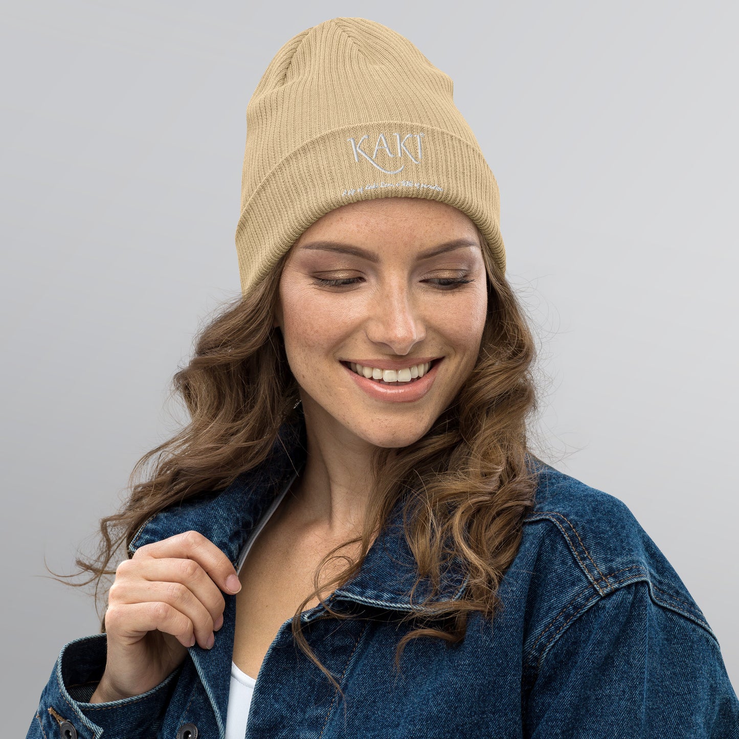 Organic ribbed beanie